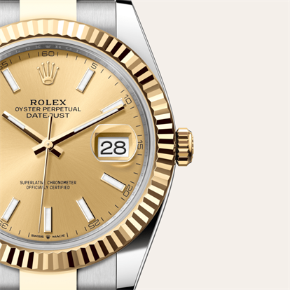 Datejust 41, Oyster, 41 mm, Oystersteel and yellow gold watch