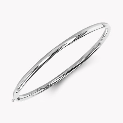Plain Polished 4mm Oval Bangle