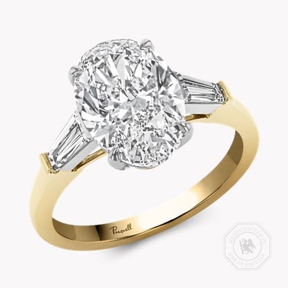 Regency 3.40ct Oval Cut Diamond Ring in 18ct Yellow Gold