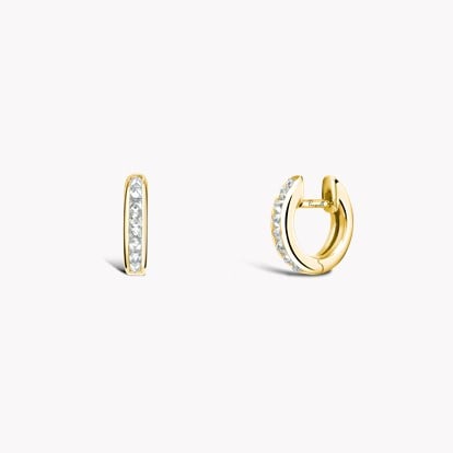 RockChic Diamond Hoop Earrings 0.35ct in 18ct Yellow Gold
