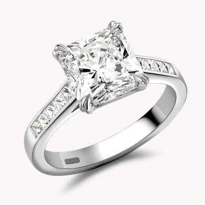 Masterpiece Radiant Cut Diamond Ring 3.08CT in Platinum