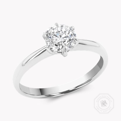 Brilliant Cut 1.00ct Diamond Solitaire Ring in Platinum