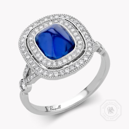 Sugarloaf Cabochon Sapphire Ring