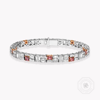Masterpiece Mosaic 15.76ct Diamond and Pink Diamond Bracelet