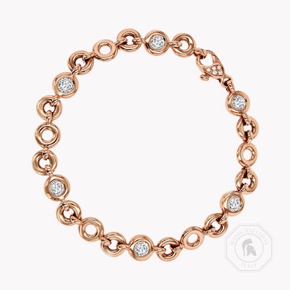 RockChain Diamond Bracelet 1.89cts in 18ct Rose Gold