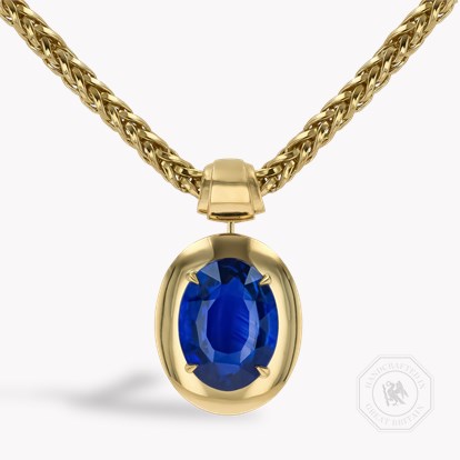 Masterpiece Portrait Setting 21.46ct Sri Lankan Sapphire Pendant