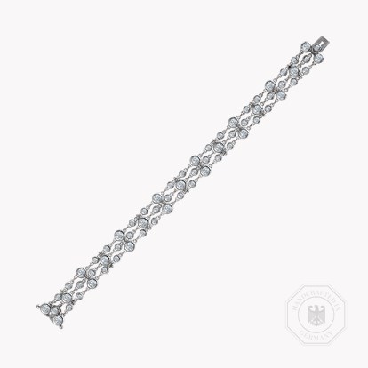 Bubbles Diamond Three-Row Bracelet 5.37ct in 18ct White Gold