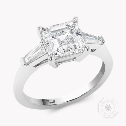 Regency 2.50ct Asscher Cut Diamond Ring in Platinum