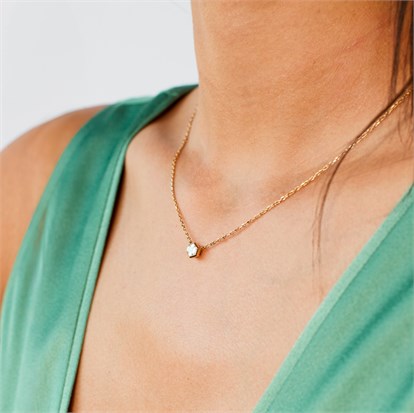 Honeycomb 0.80ct Diamond Solitare Pendant