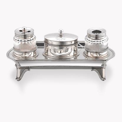 Silver George III Inkstand M. Plumber, 1792