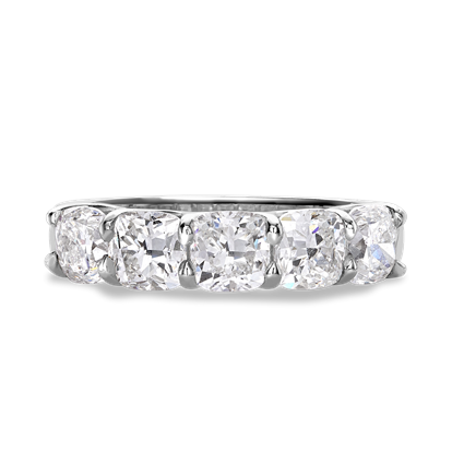 Cushion Cut Diamond Five-Stone Ring 2.50ct in Platinum