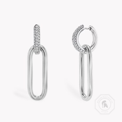 Havana 0.87ct Diamond Drop Earrings in 18ct White Gold
