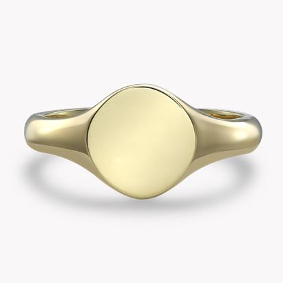 Oval Signet Ring in 18ct Yellow Gold