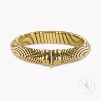Fine Lines Triangular Shape Bracelet 0.08ct in 18ct Yellow Gold