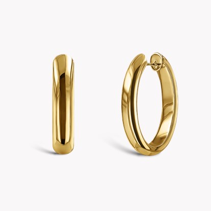 Yellow Gold Hoop Earrings in 18ct Yellow Gold