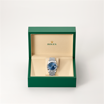 Datejust 36, Oyster, 36 mm, Oystersteel and white gold watch inside presentation box