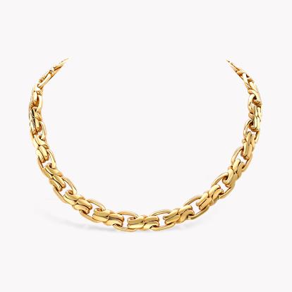 Yellow Gold Fancy Link Collar