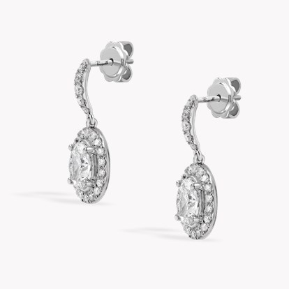 Celestial 1.00ct Oval Cut Diamond Drop Earrings