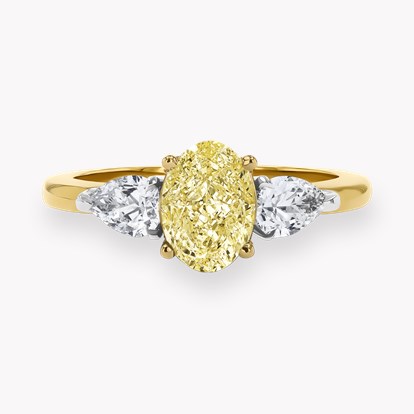 Classic 1.01ct Oval Cut Diamond Three Stone Ring