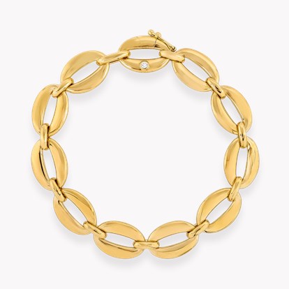 Freya Valkyrie 0.066ct Diamond Oval Link Bracelet