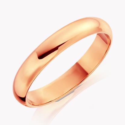 4mm D-Shape Wedding Ring