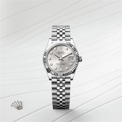 Datejust 31, Oyster, 31 mm, Oystersteel and white gold watch