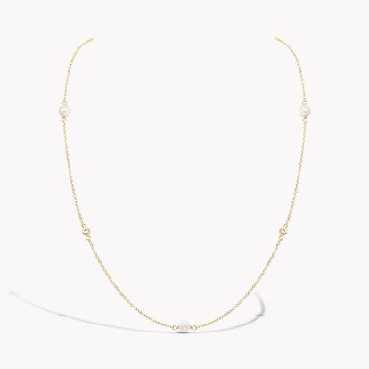 Sundance Pearl Necklace 3.00ct in 18ct Yellow Gold