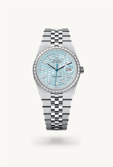 Rolex Land-Dweller 36 Oyster, 36 mm, platinum and diamonds
