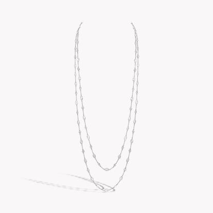 Masterpiece Long Diamond Necklace 32.00ct in 18ct White Gold