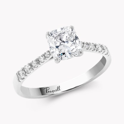 Cushion Cut 1.01ct Diamond Solitaire Ring in Platinum