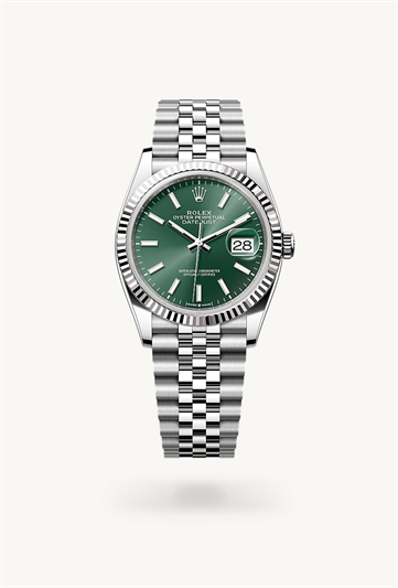 Rolex Datejust 36 Oyster, 36 mm, Oystersteel and white gold