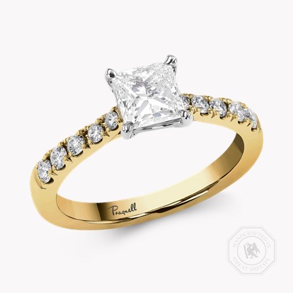 Celestial Princess Cut 0.90ct Diamond Solitaire Ring