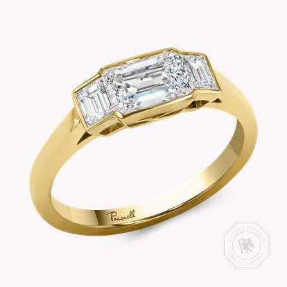 Kingdom 1.15ct Diamond Three Stone Ring in 18ct Yellow Gold