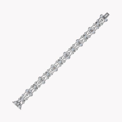 Bubbles Diamond Three-Row Bracelet 5.37ct in 18ct White Gold