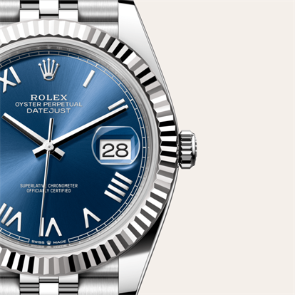 Datejust 41, Oyster, 41 mm, Oystersteel and white gold watch