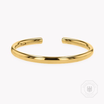 Yellow Gold Polished Oval Bangle