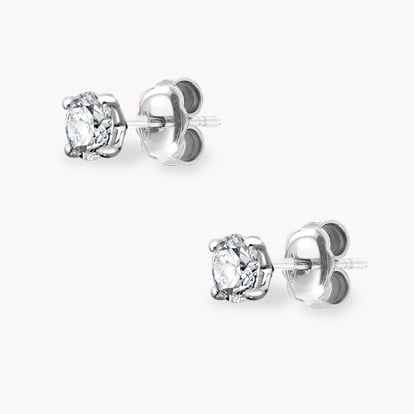 Contemporary Brilliant Cut 1.08ct Diamond Stud Earrings