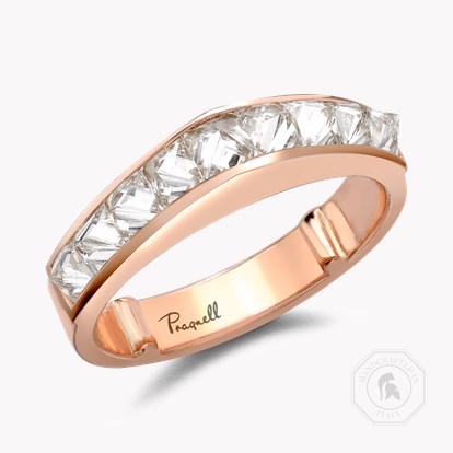 RockChic 1.40ct Peaked Inverted Princess Cut Diamond Half Eternity Ring 0149129