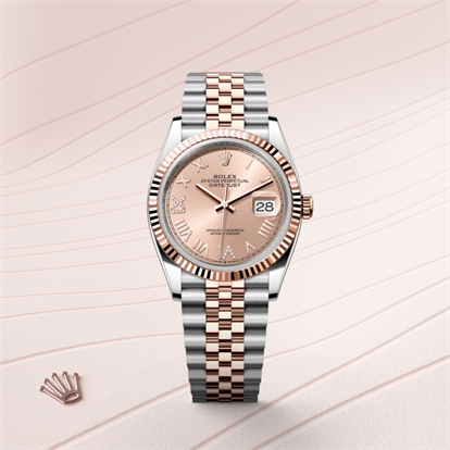 Datejust 36, Oyster, 36 mm, Oystersteel and Everose gold watch