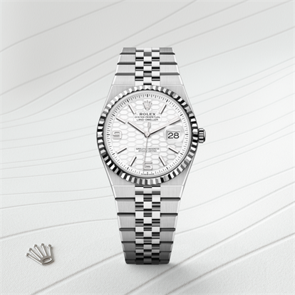 Land-Dweller 36, Oyster, 36 mm, Oystersteel and white gold watch