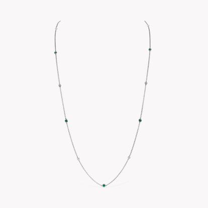 Sundance Emerald and Diamond Necklace 1.91ct in 18ct White Gold