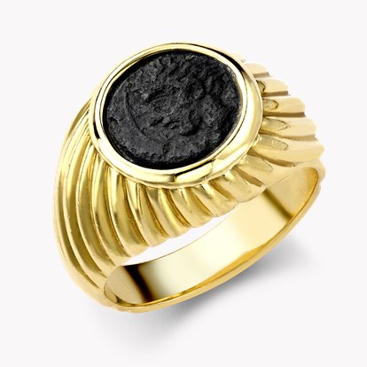 1970s Bvlgari Monete Ring in 18ct Yellow Gold