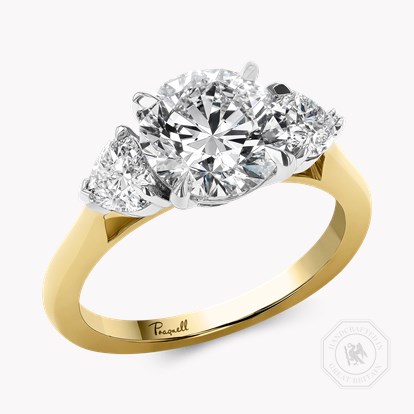 Venus Setting 2.50ct Diamond Three Stone Ring