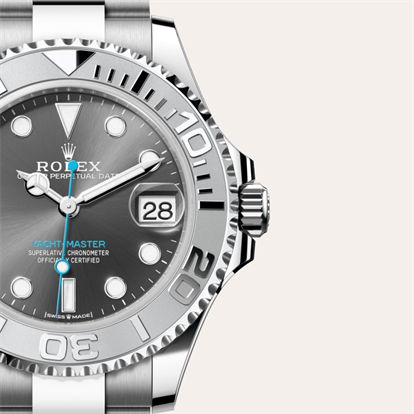 Yacht-Master 37, Oyster, 37 mm, Oystersteel and platinum watch