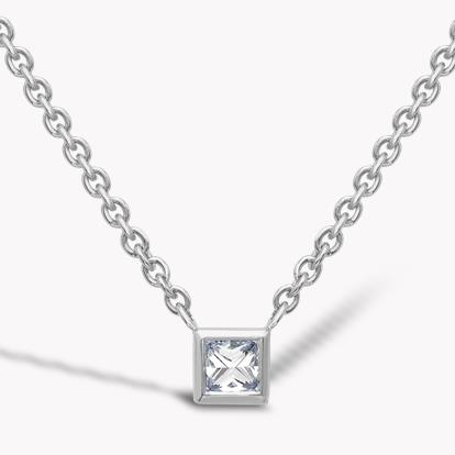 RockChic Diamond Solitaire Pendant 0.17ct in 18ct White Gold