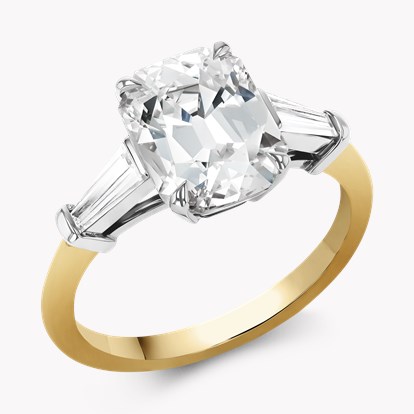 Classic 3.09ct Diamond Soliatire Ring in 18ct Yellow and White Gold