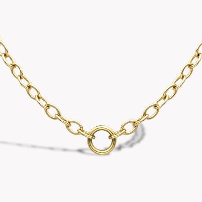 45cm Open Trace Chain In Yellow Gold