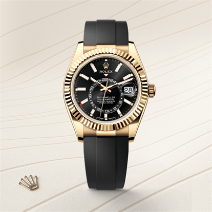 Sky-Dweller, Oyster, 42 mm, yellow gold watch