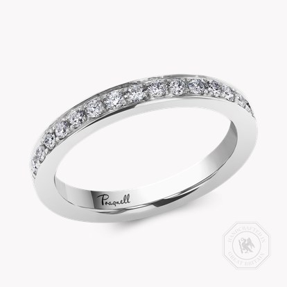 Brilliant Cut Diamond Half Eternity Ring