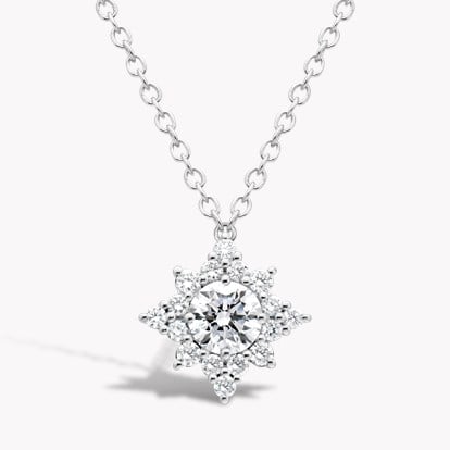 Star Struck Diamond Pendant 0.91ct in 18ct White Gold